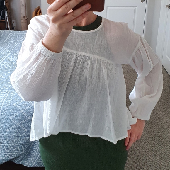 Bohemian Cotton Blouse - Picture 2 of 9